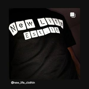 Mens and ladies Custom new life tee